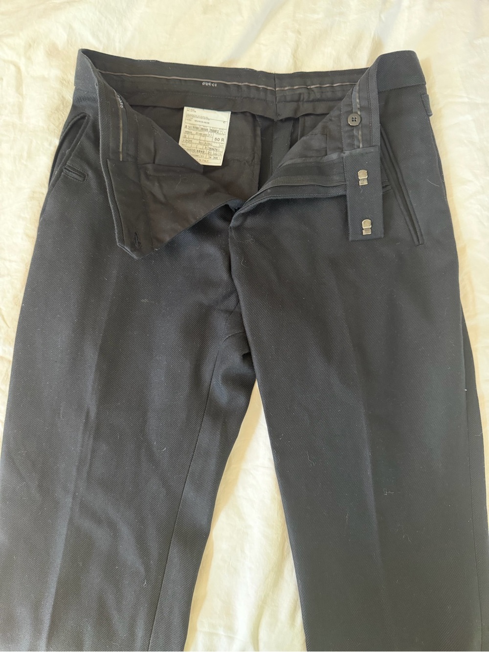 Gucci Men's Black Tailored Dress Pants